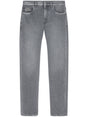 VERSACE Stone Wash Gray Denim Pants for Men