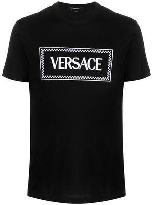 VERSACE Compact Label Logo T-Shirt for Men