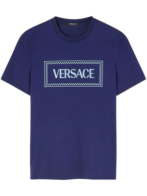 VERSACE Compact Label Logo T-Shirt for Men