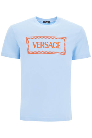 VERSACE Compact Label Logo T-Shirt for Men