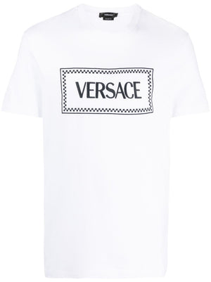 VERSACE Compact Label Logo T-Shirt for Men