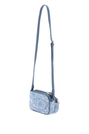 VERSACE Baroque-Inspired Messenger Handbag