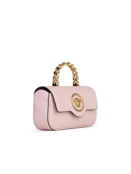 VERSACE Mini Medusa Icon Top Handle Bag in Dusty Rose