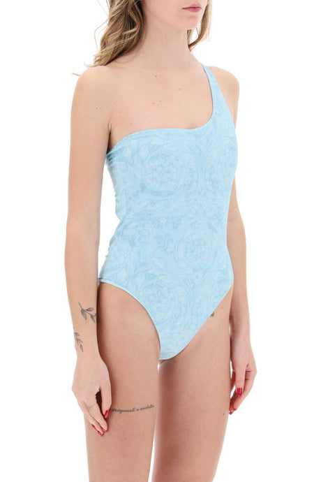 VERSACE Stylish One-Shoulder Baroque Swimsuit for Women