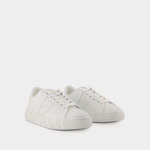 VERSACE Glimmering Greek Pattern Women's Sneakers