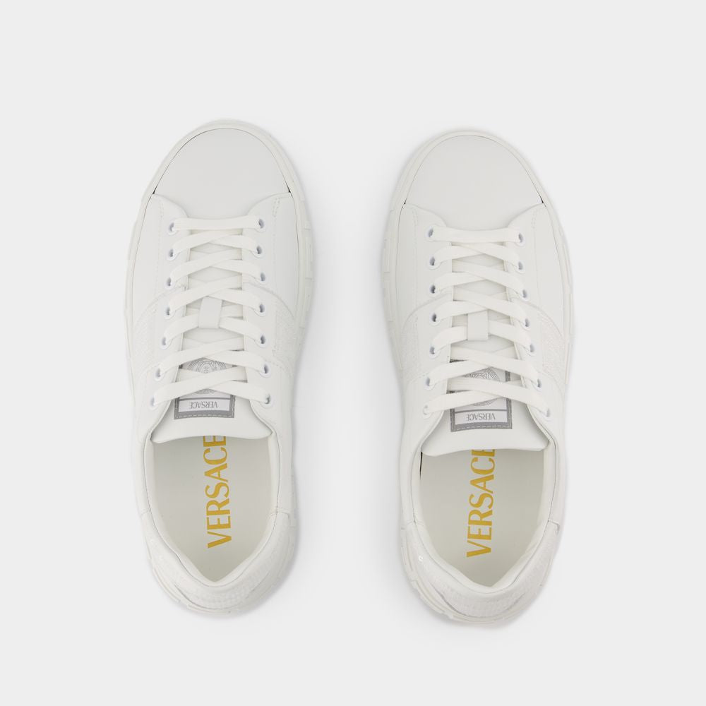 VERSACE Elegant White Sneakers for Women