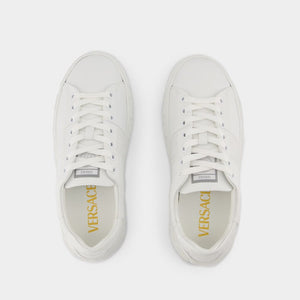 VERSACE Elegant White Sneakers for Women