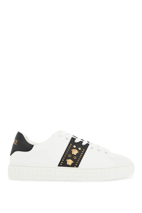 VERSACE Studded Greek Sneakers for Women