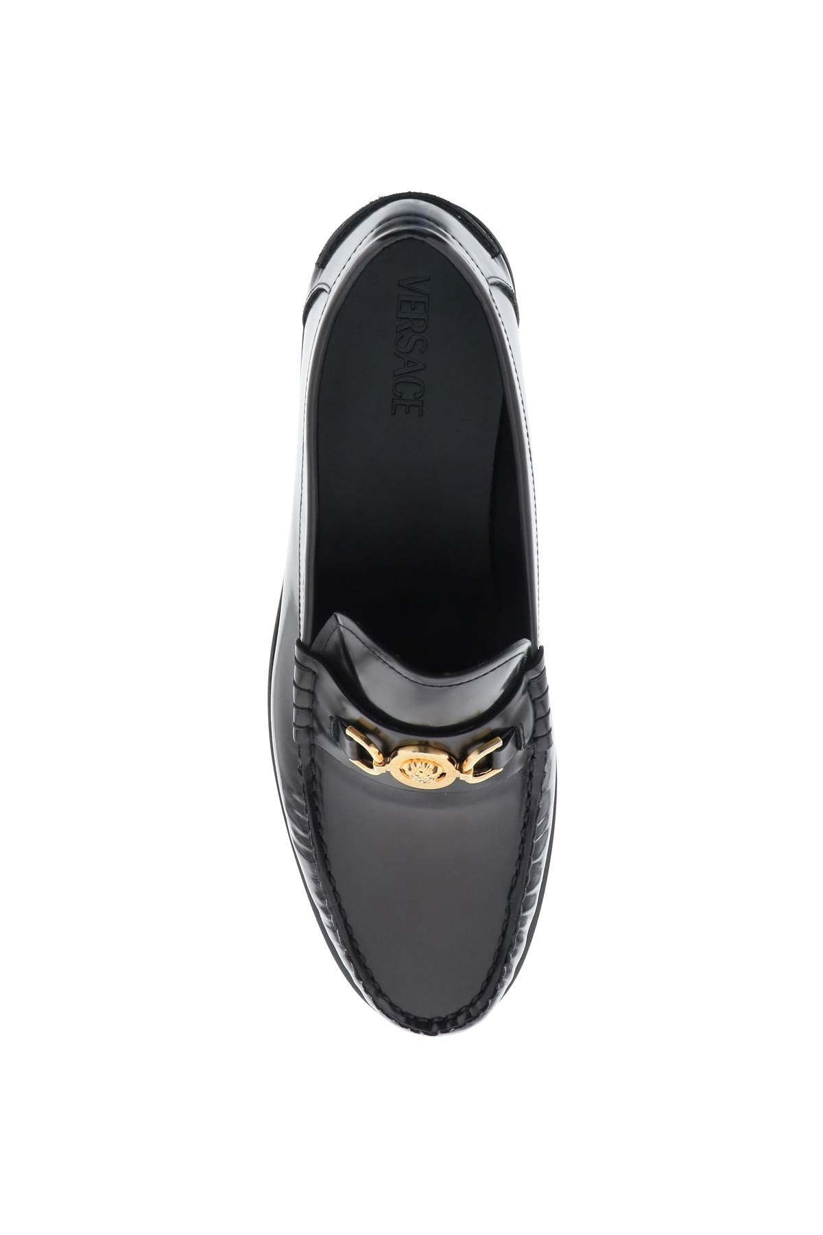 VERSACE Black Medusa '95 Loafers for Men