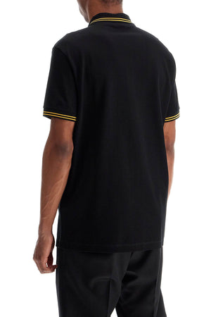 VERSACE Elegant Medusa Cotton Polo with Jacquard Collar, Size L