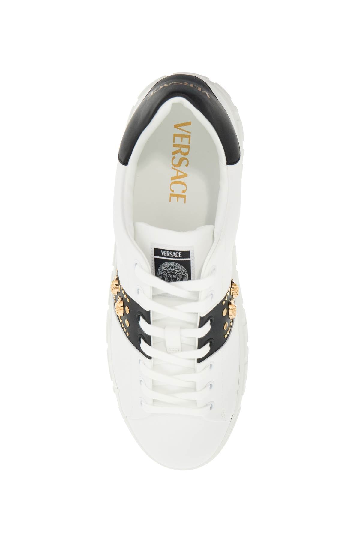 VERSACE Studded Greek Sneakers for Men