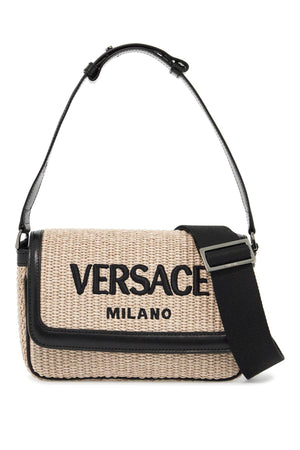 VERSACE Milan Raffia Mini Handbag for Men