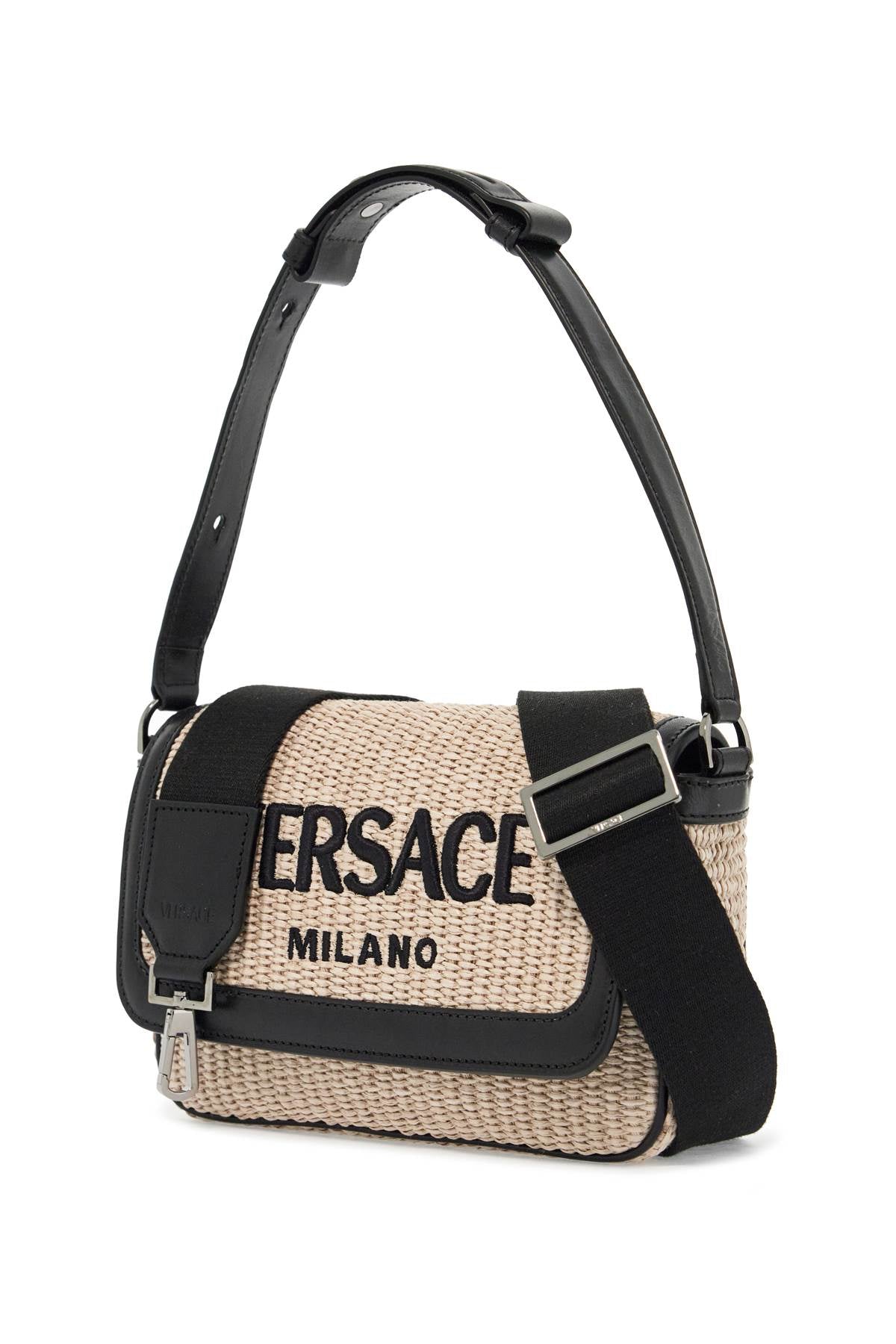 VERSACE Milan Raffia Mini Handbag for Men