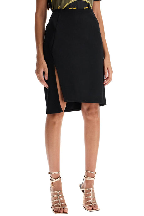 VERSACE Asymmetrical Midi Skirt