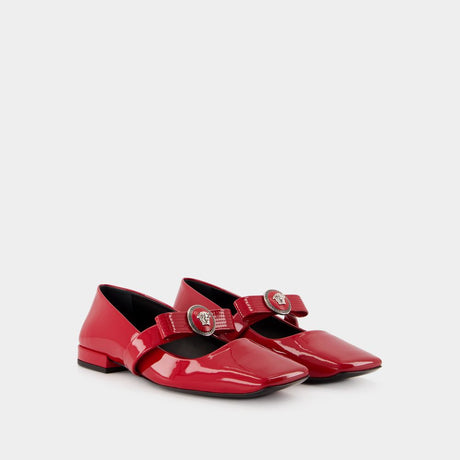 VERSACE Chic Ribbon Flat Shoes for Women - Fall/Winter 2024