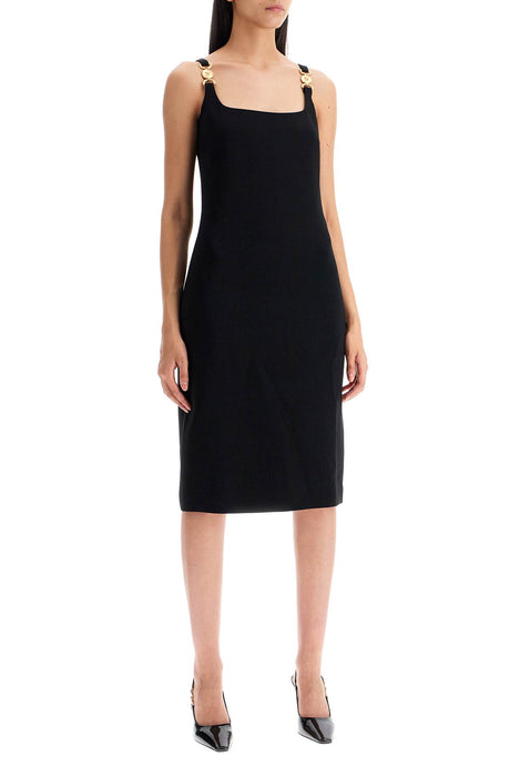 VERSACE Elegant Square Neck Sheath Dress