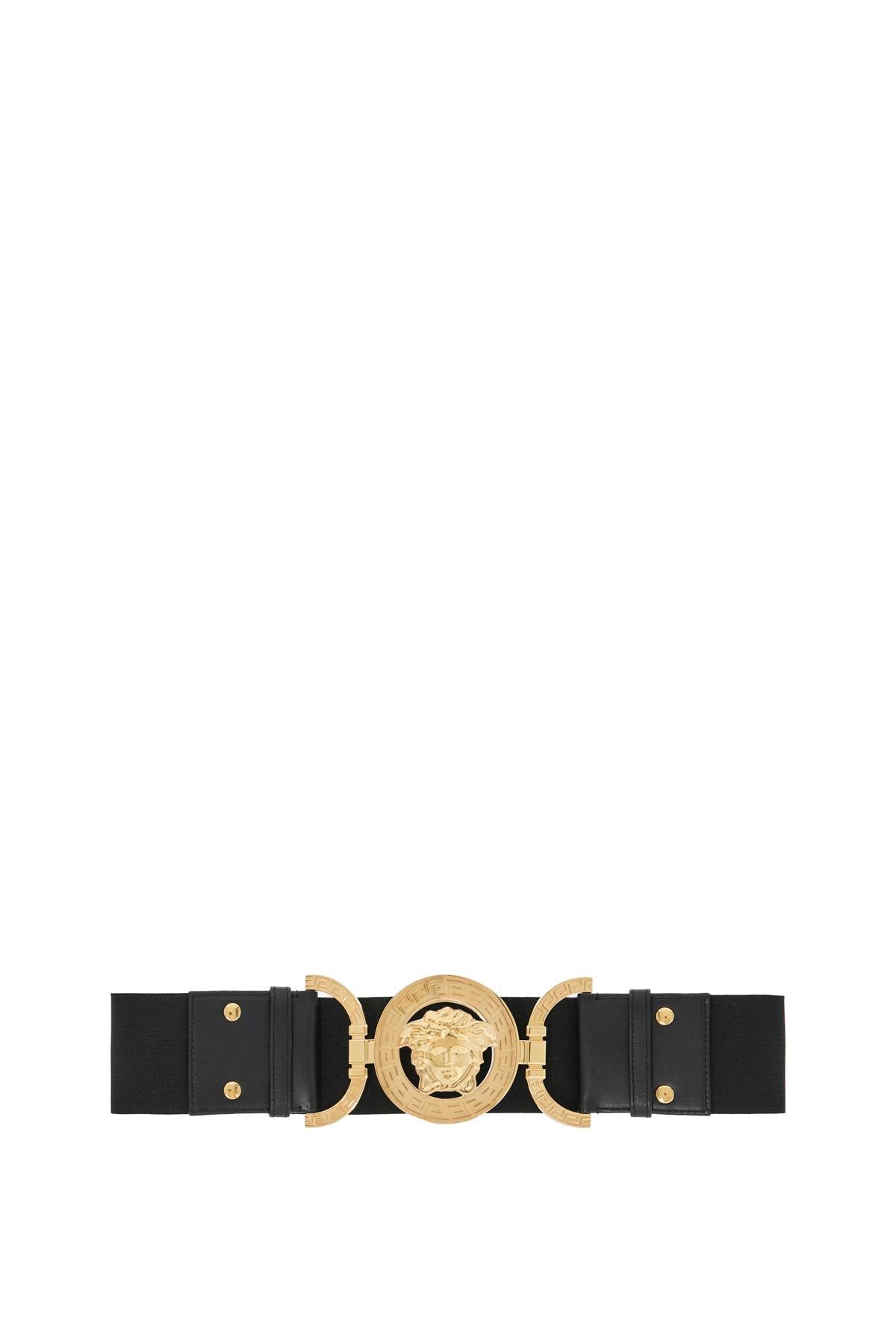 VERSACE Elastic Medusa '95 Gold Buckled Belt