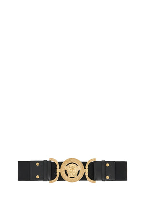 VERSACE Elastic Medusa '95 Gold Buckled Belt