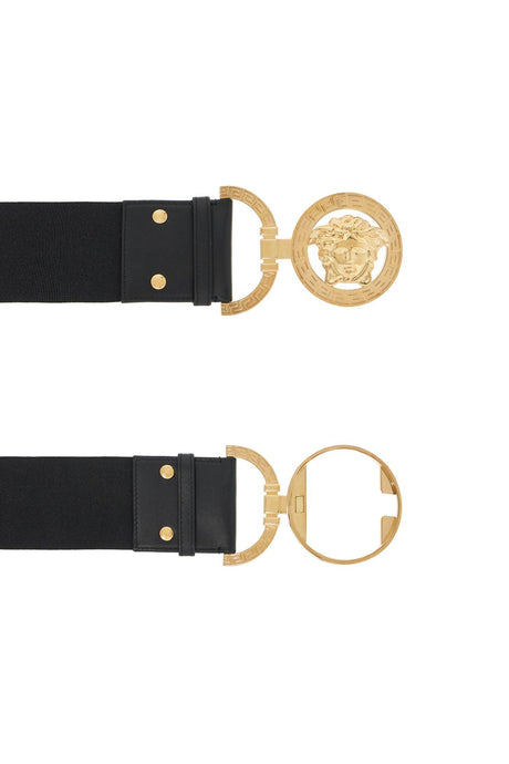 VERSACE Elastic Medusa '95 Gold Buckled Belt