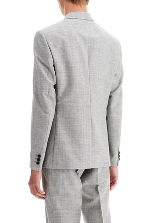 VERSACE Luxurious Double-Breasted Wool Blend Blazer