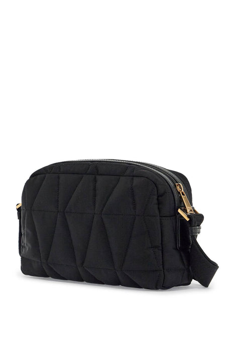 VERSACE Quilted Nylon Mini Camera Crossbody Bag