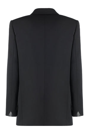 PINKO Chic Double-Breasted Wool Blend Jacket