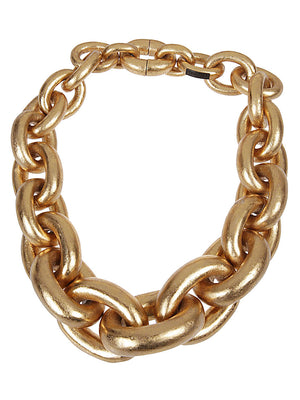 MONIES Golden Chain Ring Choker