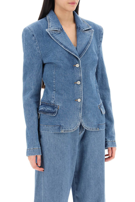 Denim Single-Breasted Jacket for Women by Magda Butrym - SS24