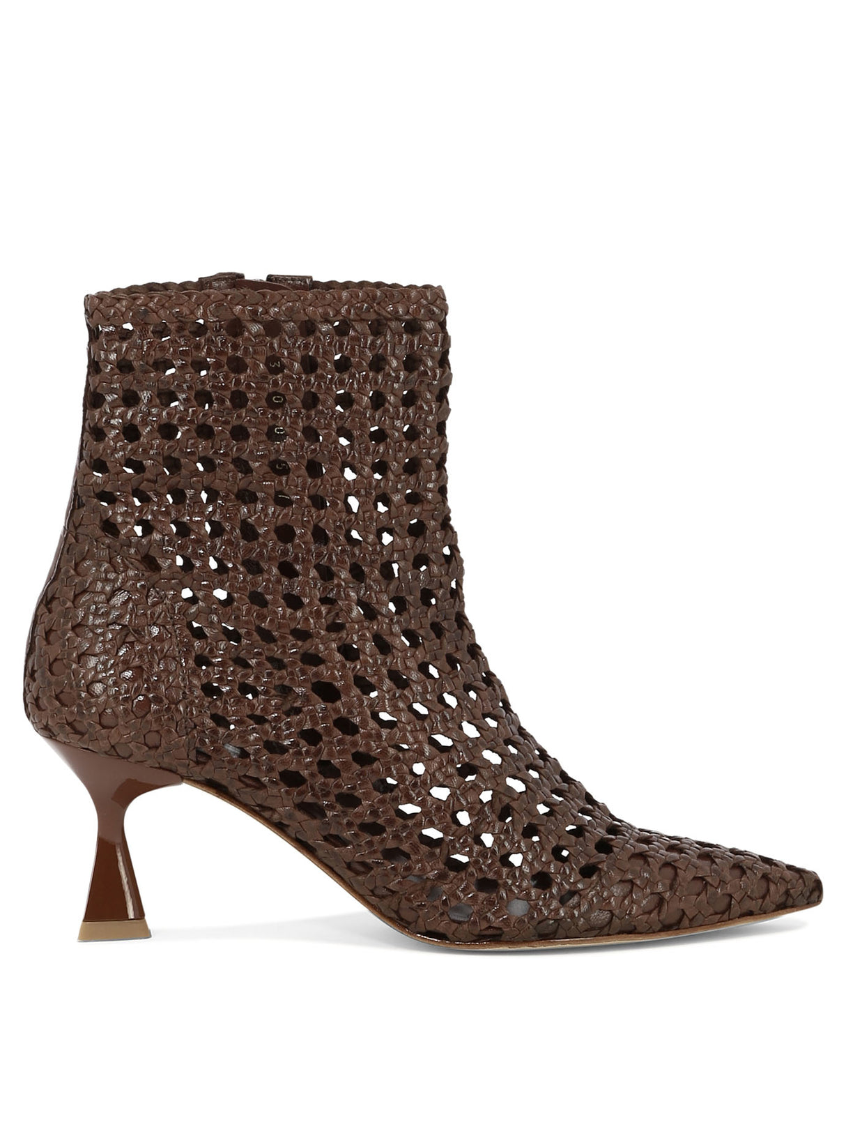 PONS QUINTANA Chic Moritz Ankle Boots in Mahogany Leather