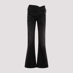 Y/PROJECT Women's Wrap Belt Denim Pants