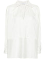 MAX MARA White Cotton-Silk Blend Pinstripe Tunic for Women - SS24