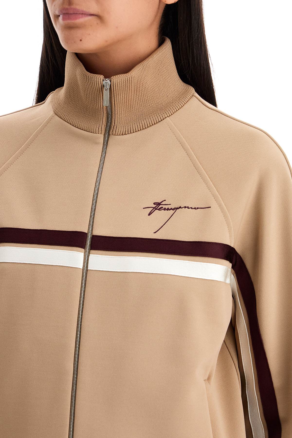 Ferragamo High-Neck Zip Sweatshirt - Regular Fit