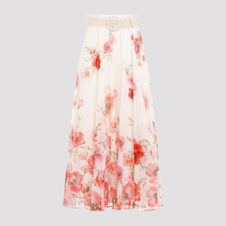 ZIMMERMANN Ethereal Multicolor Maxi Skirt