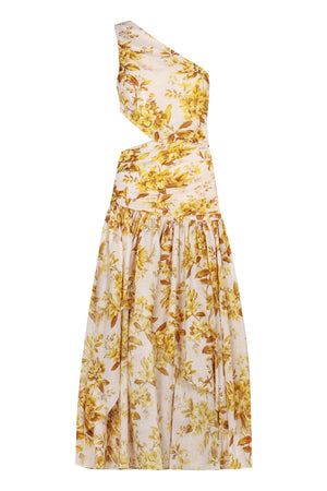 ZIMMERMANN Golden Radiance Asymmetric Cotton Dress