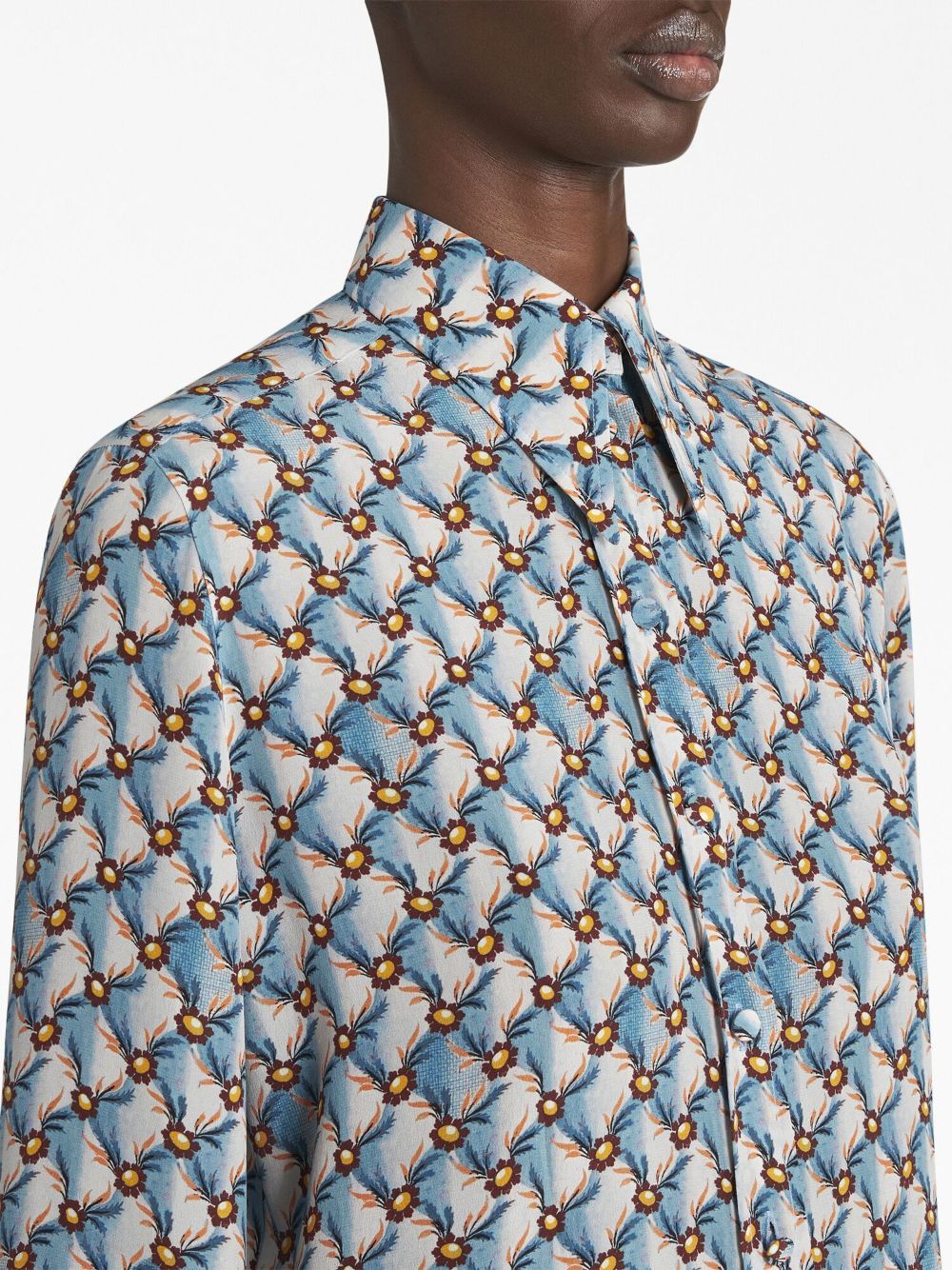 ETRO Multicolor Long Sleeve Silk Shirt for Women - Fall/Winter 2023 Collection