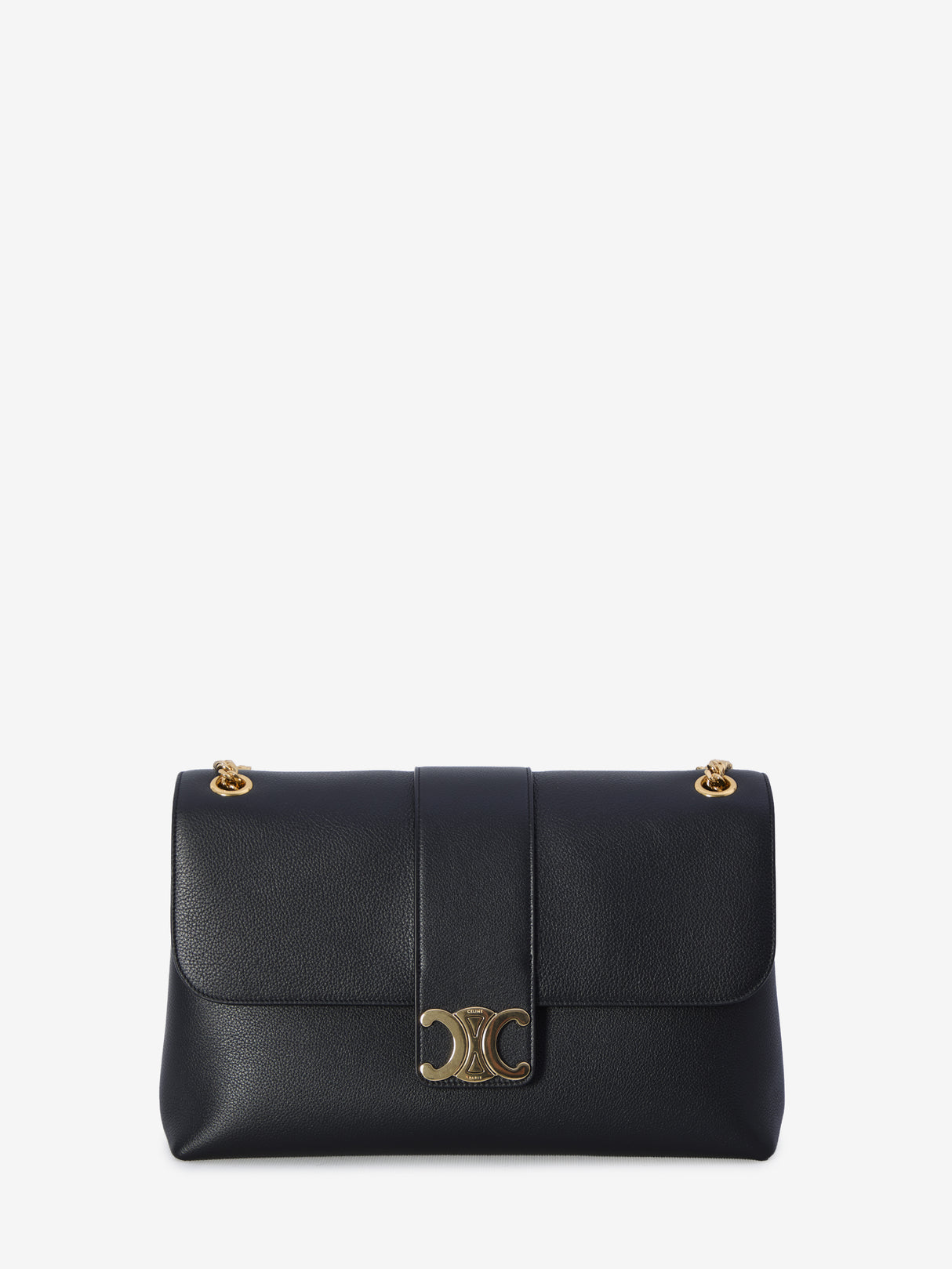 CELINE Large Grained Calfskin Handbag