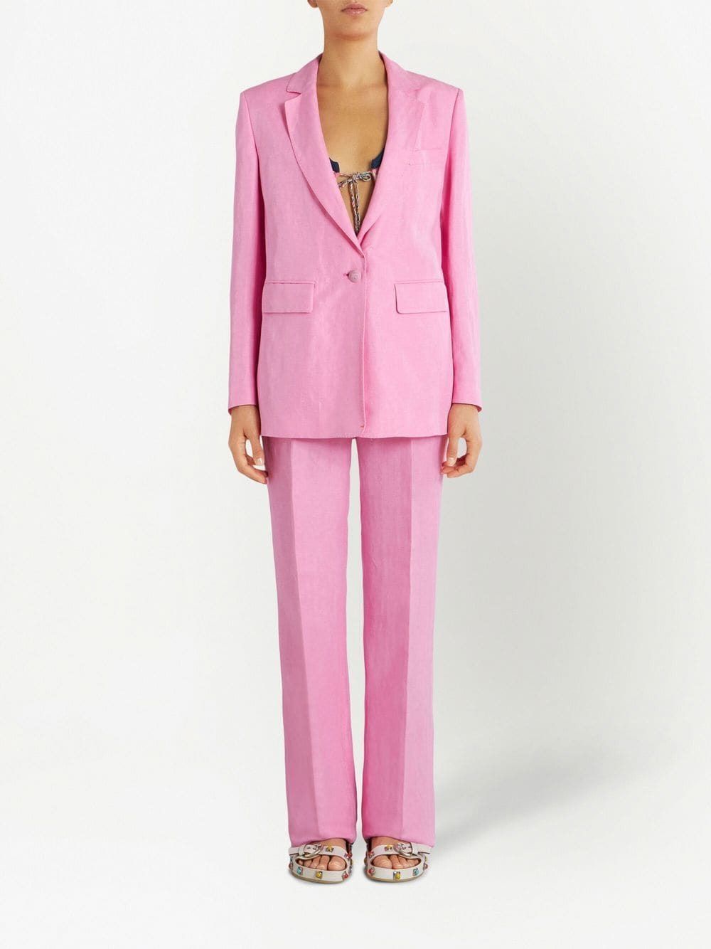 ETRO Tailored Linen and Silk Blazer - SS23 Collection