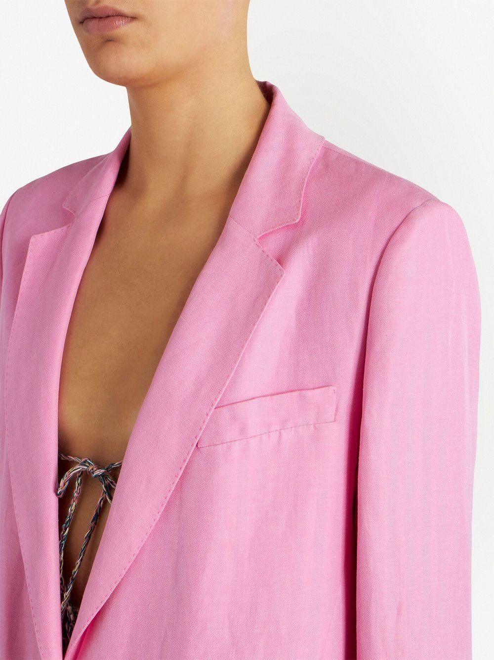 ETRO Tailored Linen and Silk Blazer - SS23 Collection