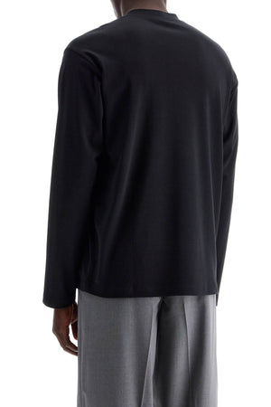 Ferragamo Luxury Long-Sleeved Cotton & Silk T-Shirt