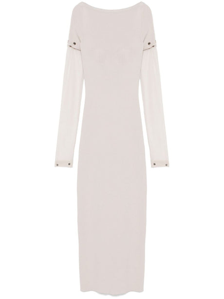 MAX MARA SPORTMAX Knit Long Dress with Detachable Sleeves