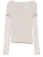 MAX MARA SPORTMAX Layered Chenille Crewneck Sweater with Detachable Sleeves