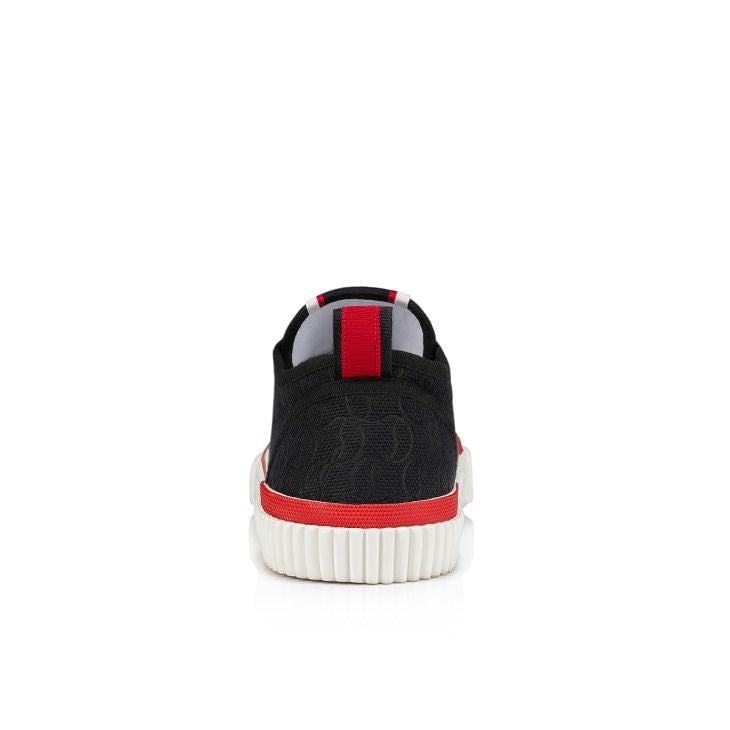 CHRISTIAN LOUBOUTIN Black Pedro Junior Sneakers for Men - SS24 Collection