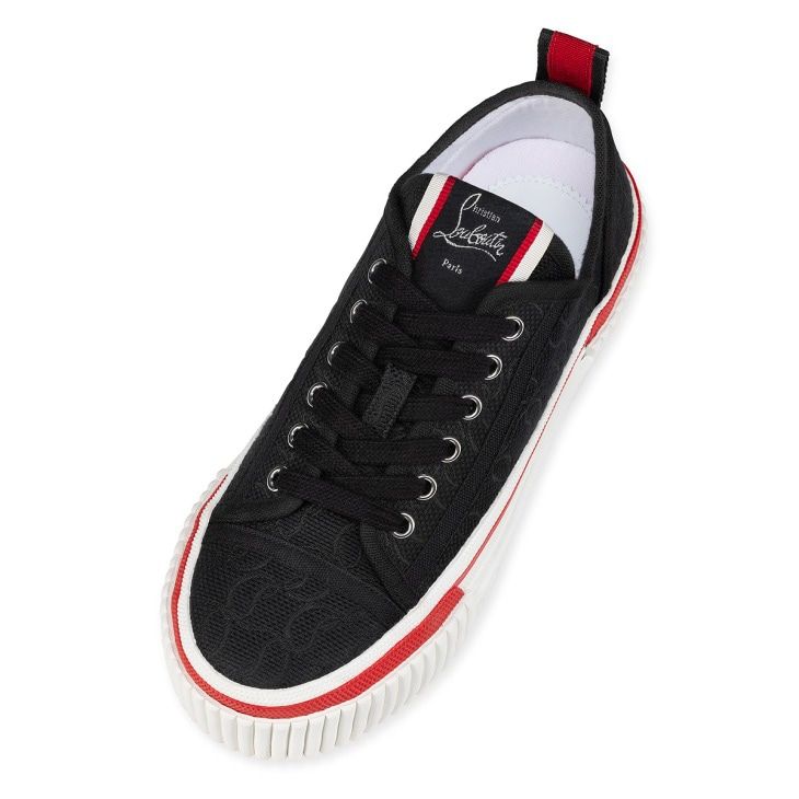 CHRISTIAN LOUBOUTIN 2024 Women's Black Sneakers: Laced up for Style and Comfort