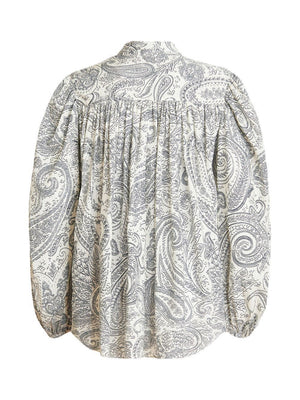 ETRO Multicolor All Over Paisley Print Blouse for Women - SS23 Collection