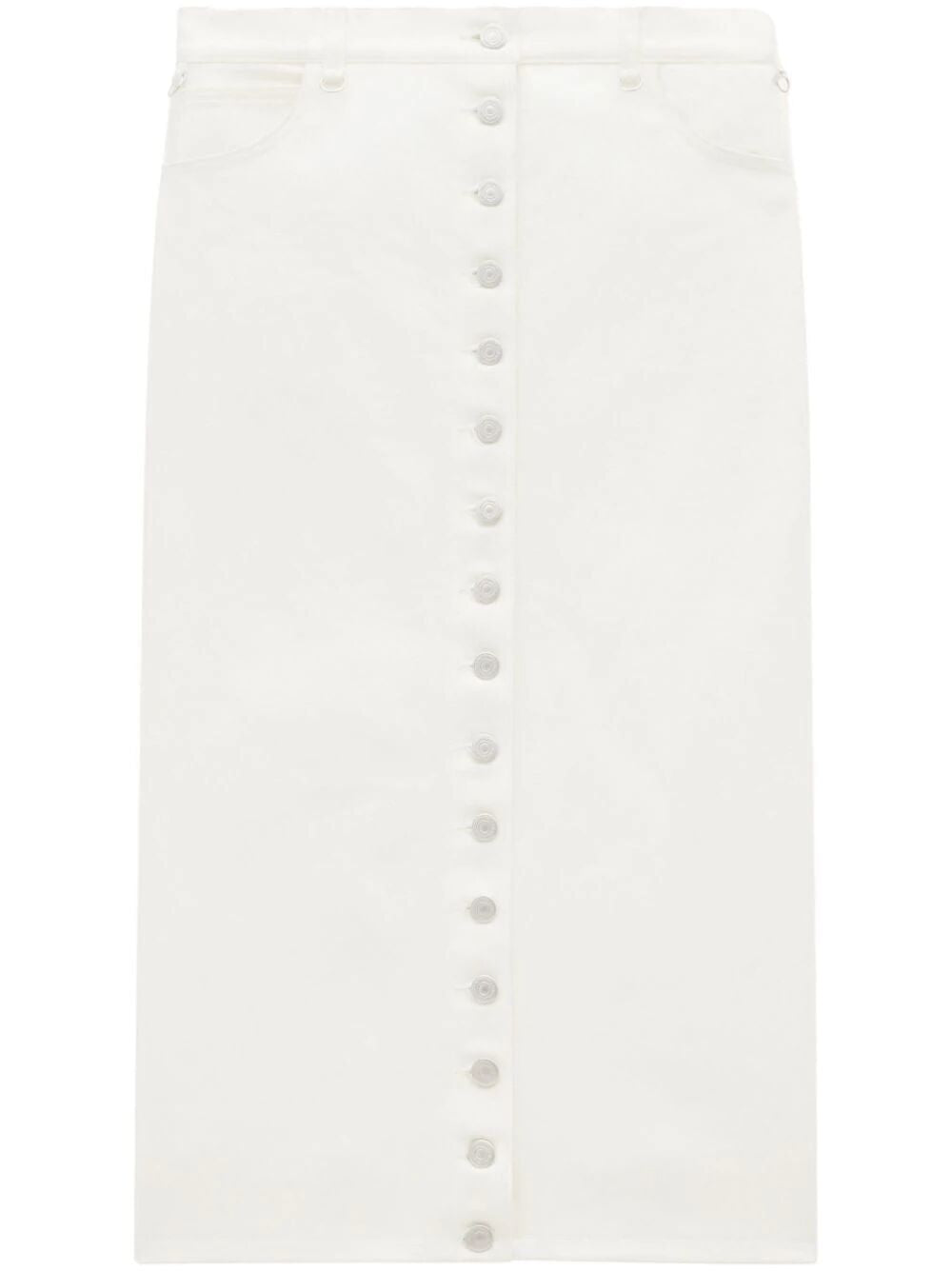 COURREGÈS Minimalist White Mini Skirt for Women - 24SS Collection