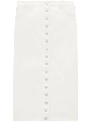 COURREGÈS Minimalist White Mini Skirt for Women - 24SS Collection