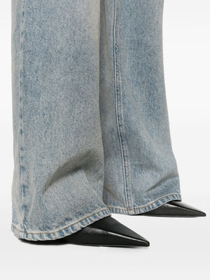 COURREGÈS Sailor-Style Denim Pants for Women