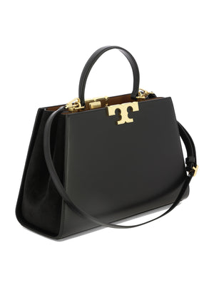 TORY BURCH Elegant Black Leather Crossbody Bag for Women from SS24 Collection