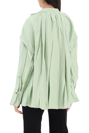 FERRAGAMO Green Caftan-Style Blouse