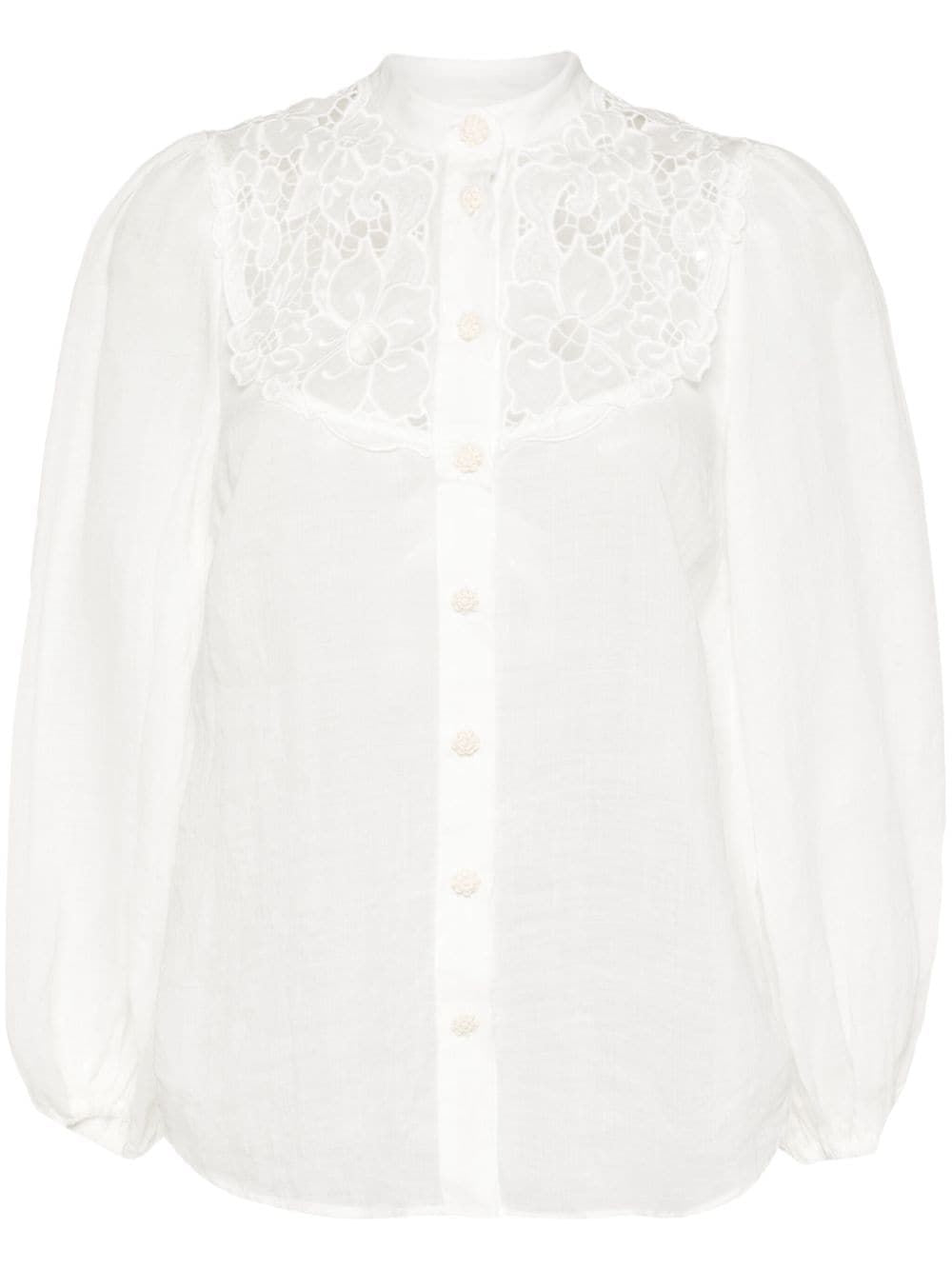 ZIMMERMANN Elegant Ramie Button-Up Shirt for Women